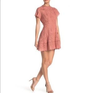 Blue Pepper Lace Baby Doll Dress